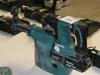 Accu boorhamer makita dhr242 met hepa dx01 afzuiger met accu - afbeelding 2 van  2