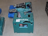 Accu boorhamer makita dhr242 met hepa dx01 afzuiger, zonder accu en met kunststoffen koffer