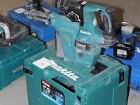 Accu boorhamer makita dhr242 met hepa dx01 afzuiger, zonder accu en met kunststoffen koffer - afbeelding 2 van  2
