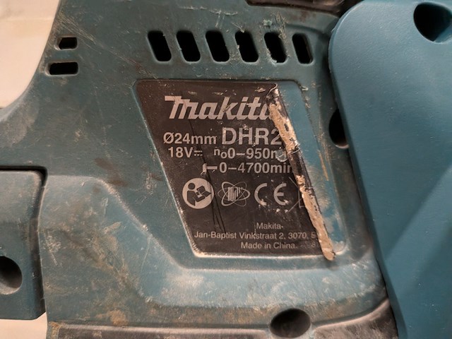 Accu boorhamer met filter, makita dhr242, makita dx07 - afbeelding 2 van  12