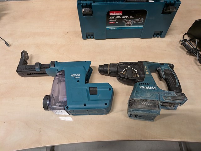 Accu boorhamer met filter, makita dhr242, makita dx07 - afbeelding 5 van  12