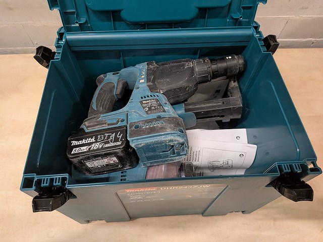 Accu boorhamer met filter, makita dhr243, makita dx07, 2025 - afbeelding 5 van  14