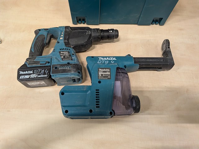 Accu boorhamer met filter, makita dhr243, makita dx07, 2025 - afbeelding 7 van  14