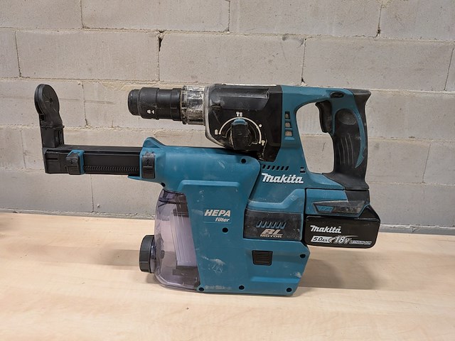 Accu boorhamer met filter, makita dhr243, makita dx07 - afbeelding 3 van  15