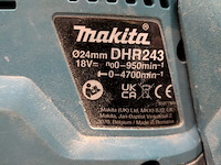 Accu boorhamer met filter, makita dhr243, makita dx07 - afbeelding 2 van  12