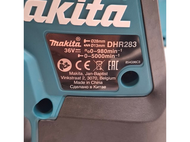 Accu boorhamer met hepa filter, makita, o.a. dhr283zwju, dx 09 - afbeelding 14 van  14