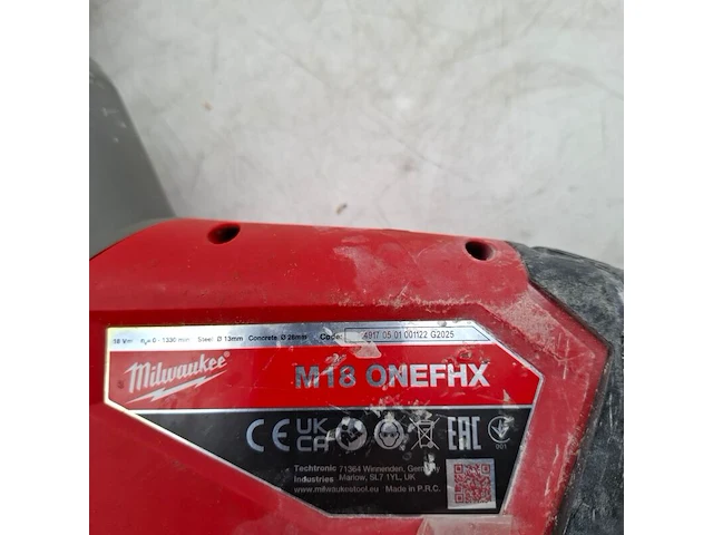 Accu boorhamer, milwaukee, m18 onefhx - afbeelding 3 van  5