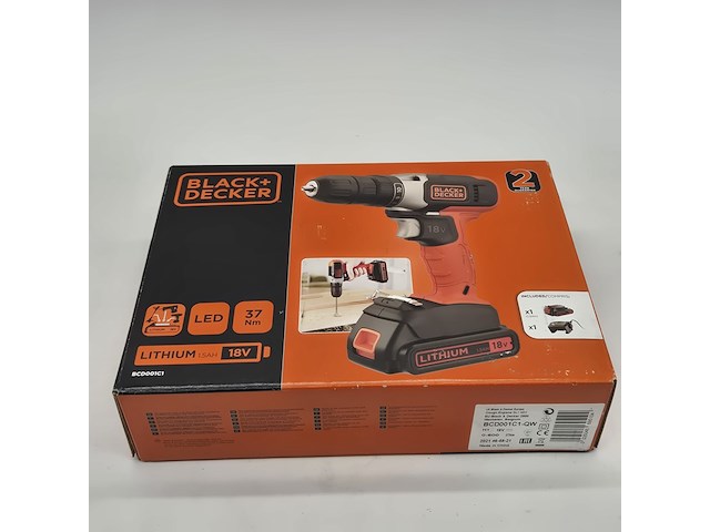 Accu boormachine, black&decker, bcd001c1, 2021 - afbeelding 5 van  5