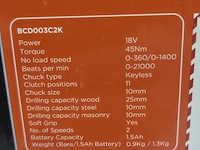 Accu boormachine, black&decker, bcd003c2k, 2021 - afbeelding 4 van  5