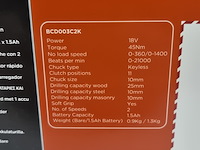 Accu boormachine, black&decker, bcd003c2k, 2021 - afbeelding 4 van  5