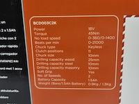 Accu boormachine, black&decker, bcd003c2k, 2021 - afbeelding 4 van  5