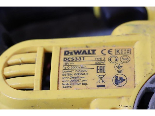 Accu-boormachine dcs331, type 3, 18v - afbeelding 5 van  6
