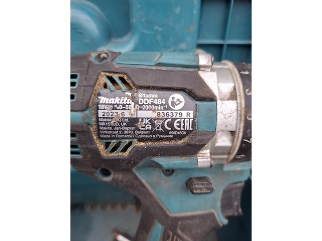 Accu boormachine en slagschroevendraaier, makita, ddf484 - afbeelding 5 van  8