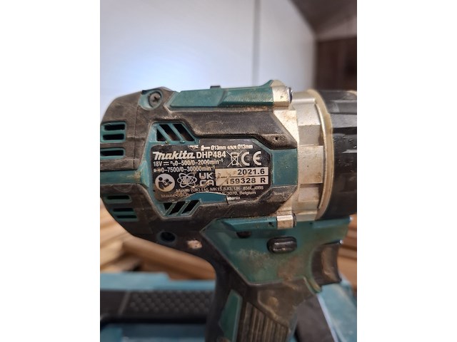 Accu boormachine en slagschroevendraaier makita, dhp484 - dtd153, bouwjaar 2021 - 2022 - afbeelding 6 van  10