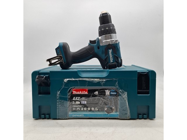 Accu boormachine, makita, lxt dhp451rjt - afbeelding 6 van  8