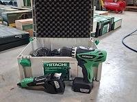 Accu boormachine met rechte slijper, hitachi, ds10dfl / gp10dk, 2013/2011 - afbeelding 1 van  5