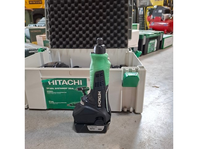 Accu boormachine met rechte slijper, hitachi, ds10dfl / gp10dk, 2013/2011 - afbeelding 4 van  5