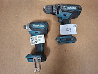 Accu boormachine met slagschroevendraaier makita, dhp482 | dtd153, bouwjaar 2022 - afbeelding 1 van  7
