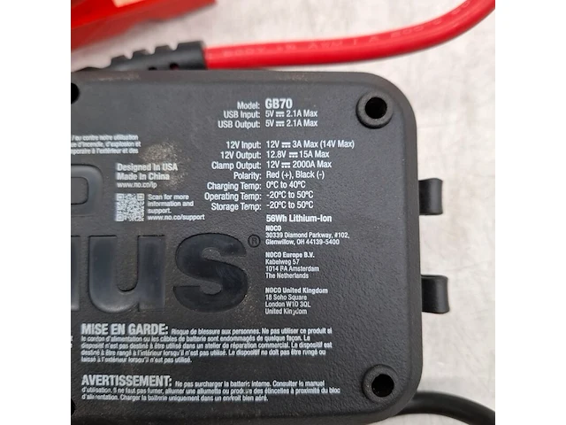 Accu booster, noco, genius gb70 - afbeelding 3 van  4
