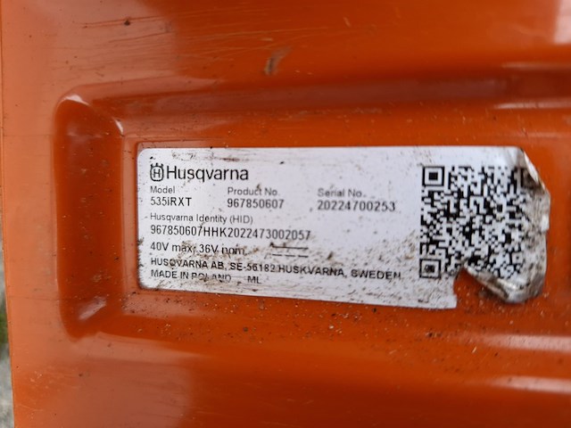 Accu bosmaaier husqvarna, 535irxt proff, bouwjaar 2024 - afbeelding 12 van  12