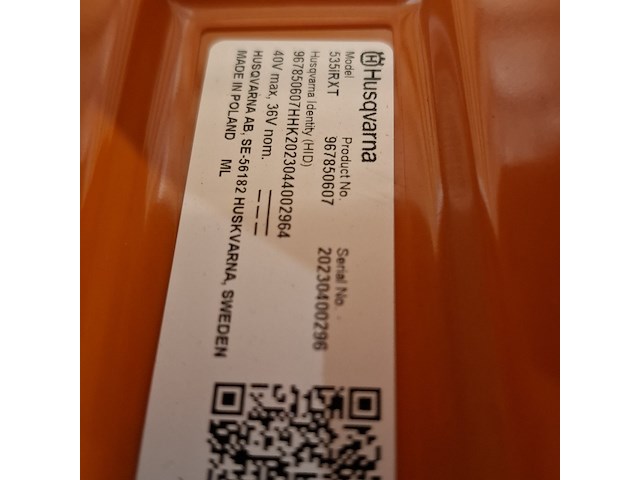 Accu bosmaaier, husqvarna, 535irxt - afbeelding 8 van  8