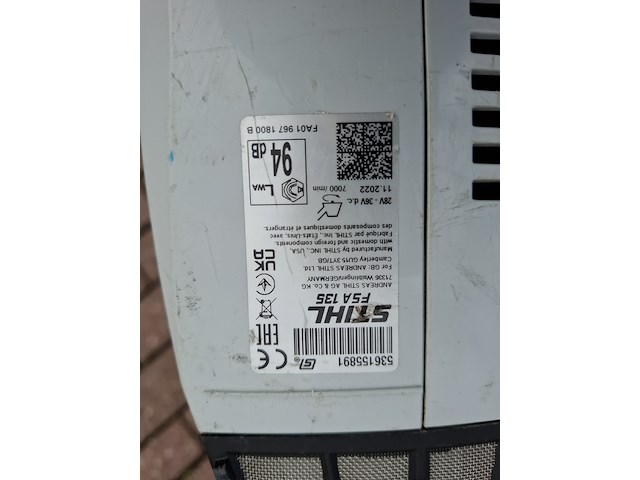 Accu bosmaaier, stihl, fsa135, 2022 - afbeelding 7 van  8
