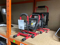 Accu bouwlamp (4x) - afbeelding 1 van  4