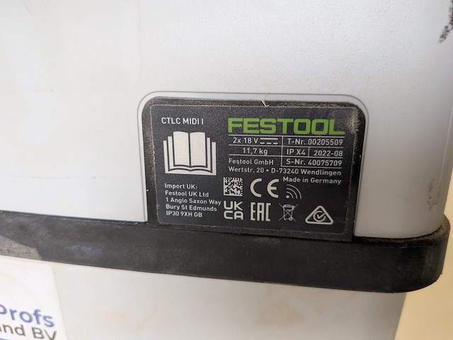 Accu bouwstofzuiger festool, ctlc midi i - afbeelding 9 van  11