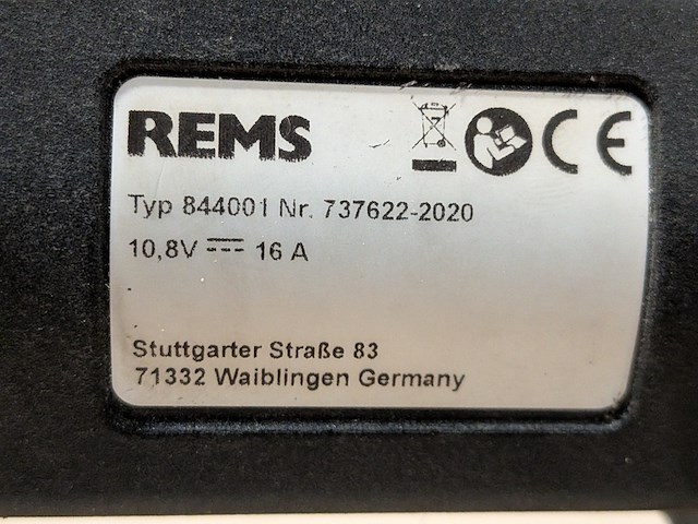 Accu buisafkortmachine, rems, akku-nano, 2020 - afbeelding 8 van  10