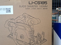 Accu cirkelzaag 185mm, rood - afbeelding 9 van  9