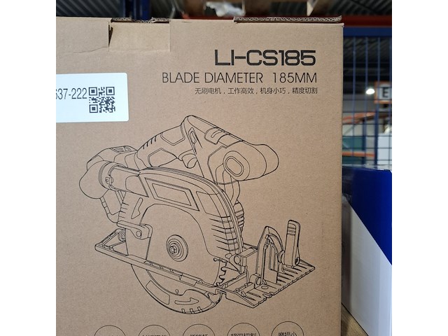 Accu cirkelzaag 185mm, rood - afbeelding 9 van  9