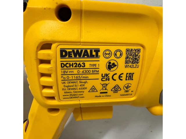 Accu combihamer dewalt, dch263 - afbeelding 4 van  5