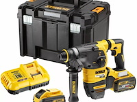 Accu combihamer dewalt, dch333x2-qw qw - 54v xr flexvolt 2x 9,0ah, geel/zwart - afbeelding 1 van  1