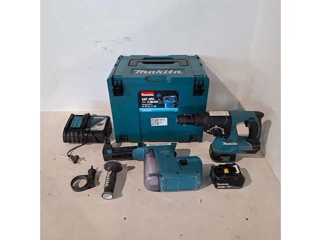 Accu combihamer met stofafzuiging, makita, dhr243 / dx02 - afbeelding 1 van  9