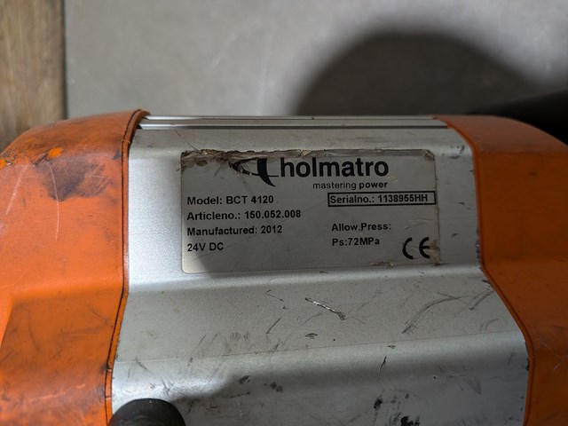 Accu-combitool, holmatro, bct 4120, 2012, incl. accu's en acculader - afbeelding 14 van  15