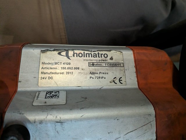 Accu-combitool, holmatro, bct 4120, 2012, incl. accu's en acculader - afbeelding 8 van  16