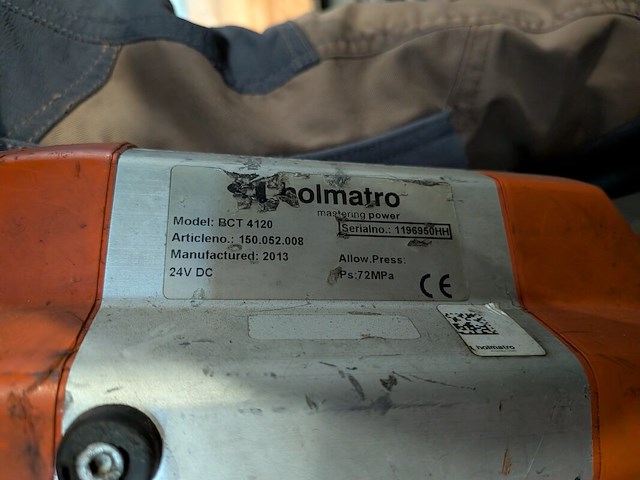 Accu-combitool, holmatro, bct 4120, 2013, incl. accu's en acculader - afbeelding 8 van  16