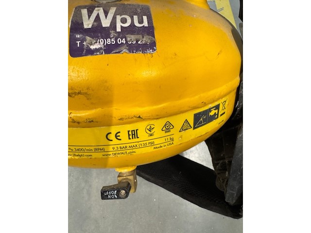 Accu compressor, dewalt, vdcc1054, met toebehoren - afbeelding 6 van  8