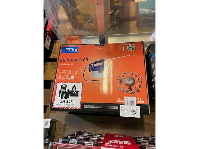 Accu drukspuit set gude, sg 18-201-05 - afbeelding 1 van  1