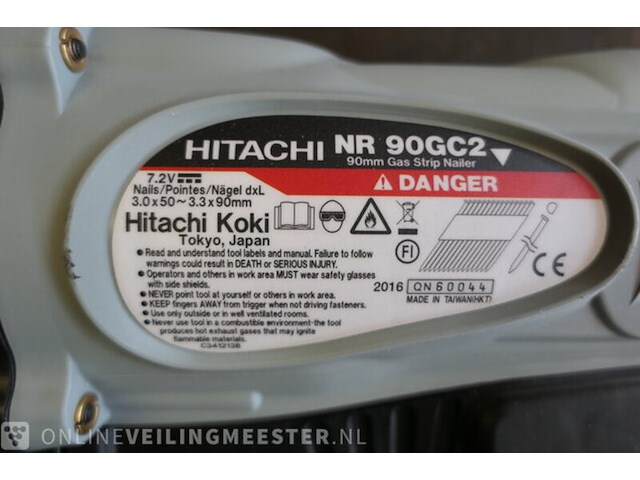 Accu gastacker, hitachi, nr90gc2 - afbeelding 4 van  7