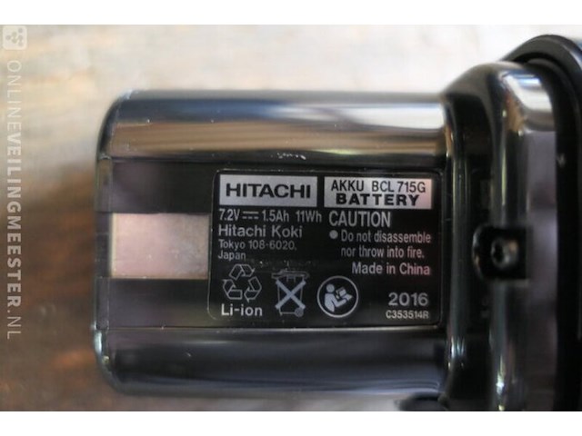 Accu gastacker, hitachi, nr90gc2 - afbeelding 7 van  7