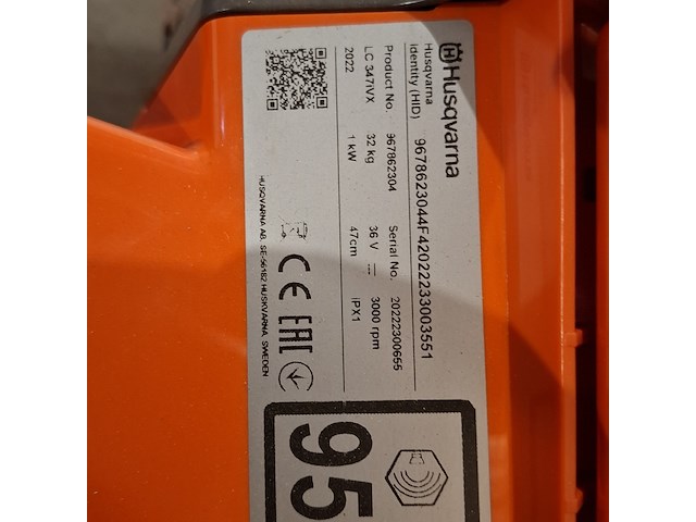 Accu grasmaaier, husqvarna, lc 347ivx, 2022 - afbeelding 5 van  16
