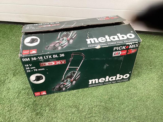 Accu-grasmaaier, metabo, rn-36-18-ltx-bl36, groen - afbeelding 4 van  5
