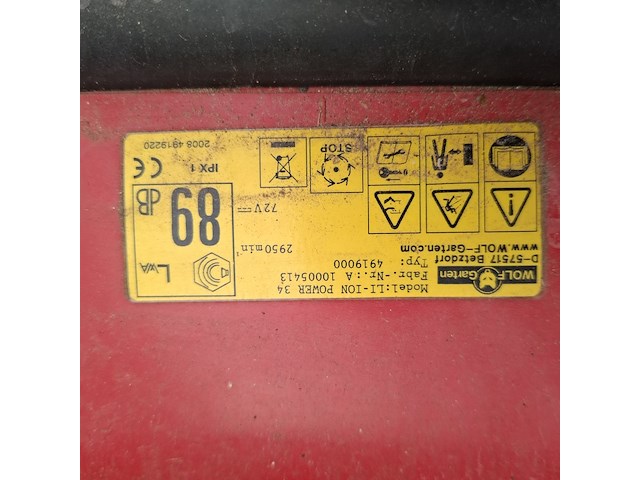 Accu grasmaaier wolf garten, li-ion power 34 - afbeelding 5 van  16