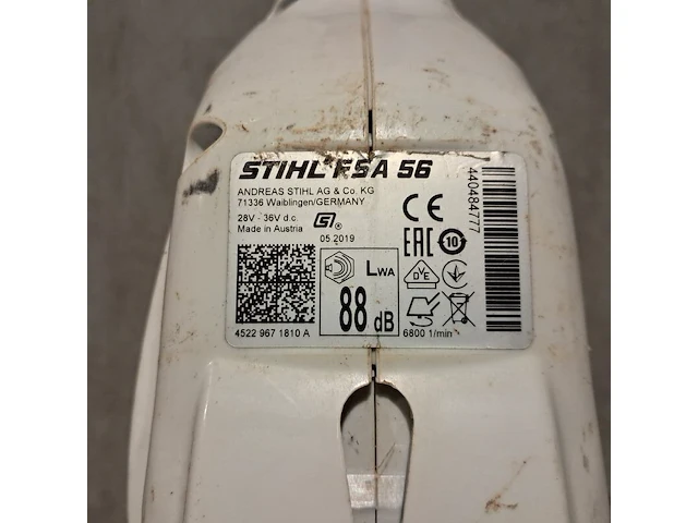 Accu grastrimmer, stihl, fsa 56, 2019 - afbeelding 4 van  9