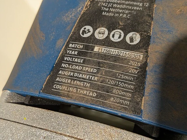 Accu grondboor hbm, h132155, bouwjaar 2025 - afbeelding 5 van  9