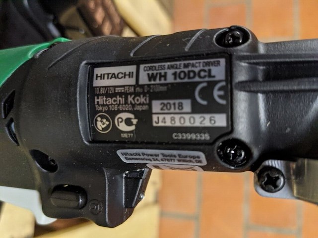 Accu haakse schroevendraaier, hitachi, wh10dcl - afbeelding 5 van  7