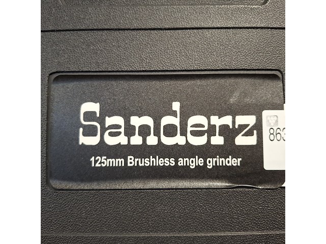 Accu haakse slijper 125mm, blauw - afbeelding 9 van  9