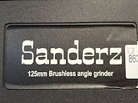 Accu haakse slijper 125mm, blauw - afbeelding 9 van  9