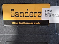 Accu haakse slijper | 21v | 125mm, geel - afbeelding 2 van  10